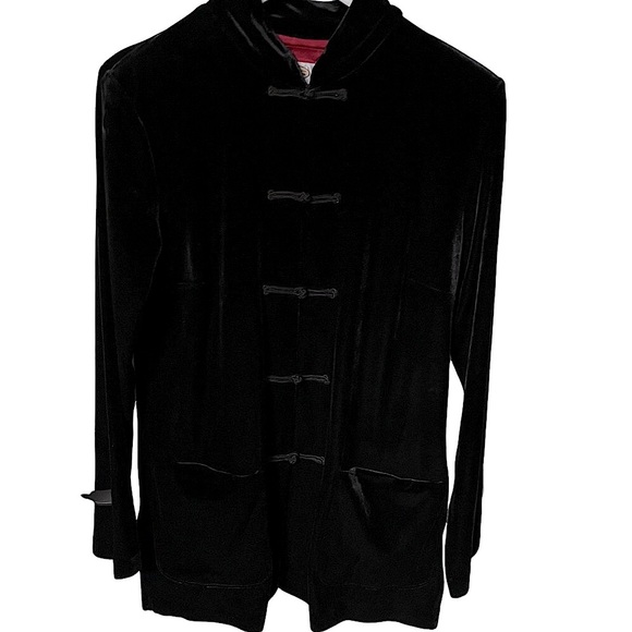 Talbots Velvet Mandarin Jacket - Picture 1 of 5